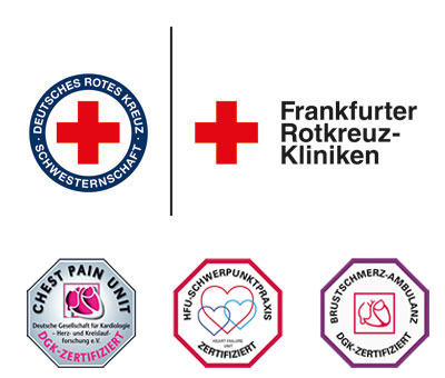 Frankfurter Rotkreuz-Kliniken und DGK-Zertifizierungen: Chest Pain Unit, HFU-Schwerpunktpraxis, Brustschmerz-Ambulanz