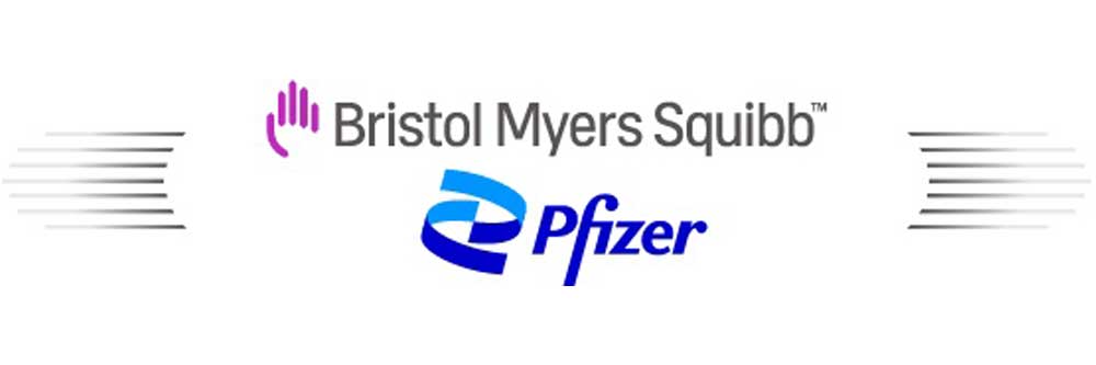 Logo Bristol Myers Squibb und Pfizer