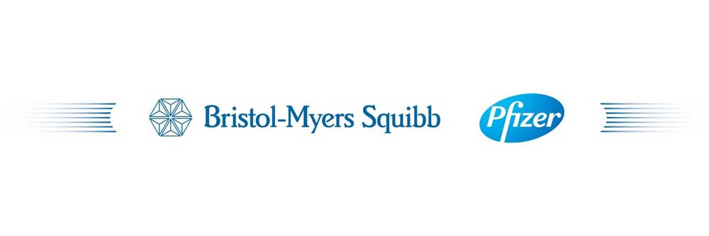 Logo Bristol Myers Squibb und Pfizer